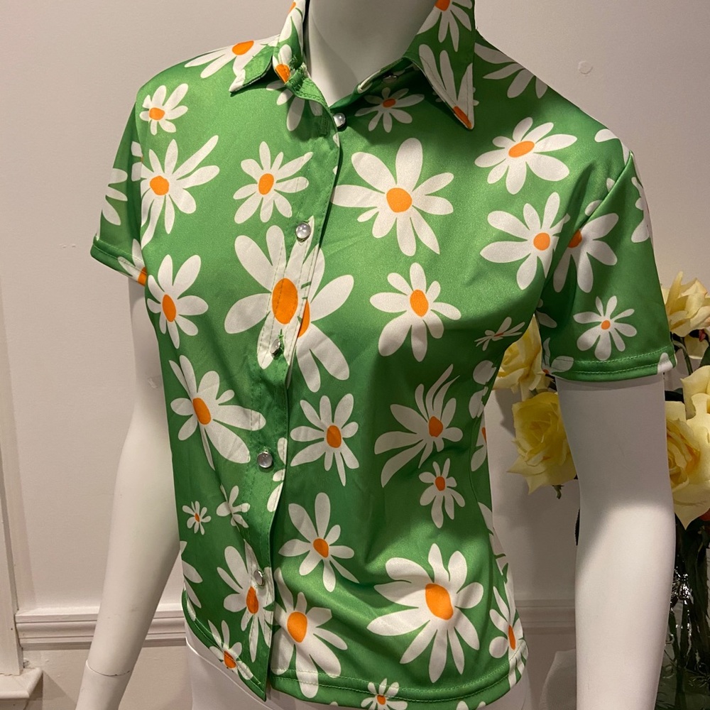 Vintage Daisey Top Size Junior Large